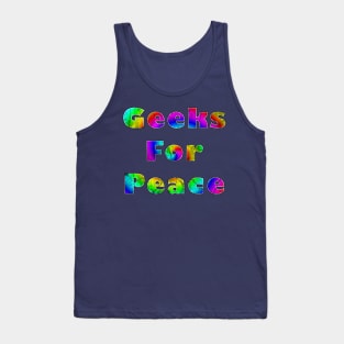 Geeks for Peace (distressed) Tank Top